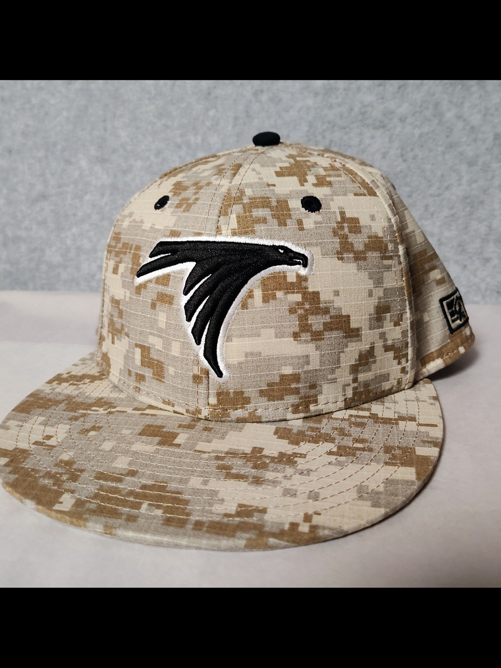 The Game Pro Camo Atlanta Falcons Fitted Hat with Black Falcon Patch  NWOT